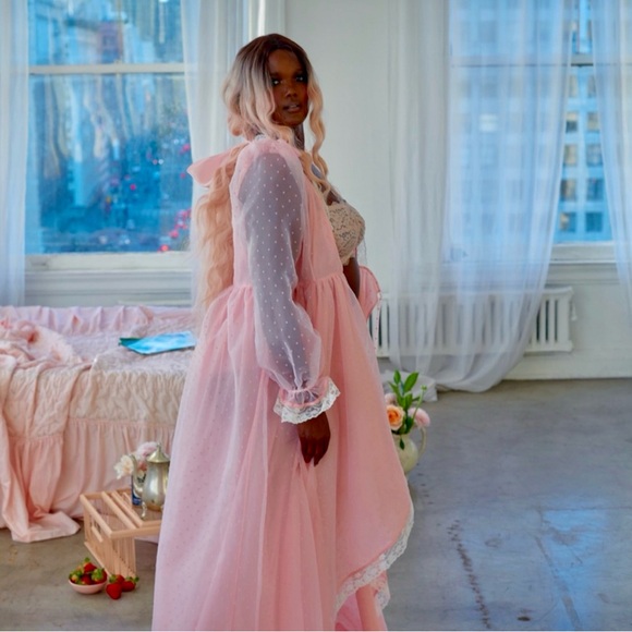 Very RARE Selkie Morning Glory Peignoir Robe (1X) - Picture 2 of 13